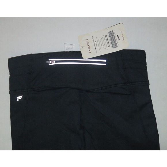 Fabletics Women's Sz S/4-6 Black Mid-Rise Statement Cold Weather Legging $80 - Picture 3 of 7